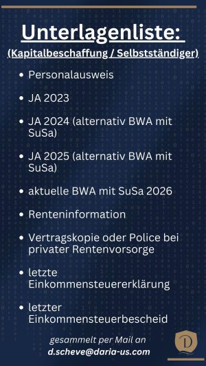 Unterlagen_Selbständige